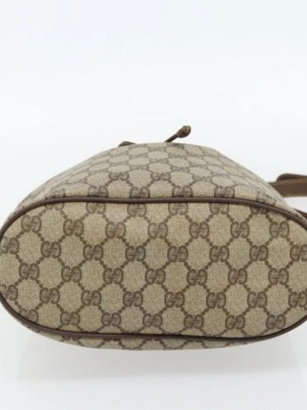GUCCI GG Supreme Shoulder Bag PVC Beige Gold 001 115 6179 4023 Auth 182381 - Picture 10 of 16